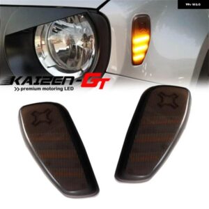 ジープ スモーク/クリア レンズ アンバー/ホワイト LED 車フロント サイドマーカー ライトキット 2015 以降 レネゲード ウィンカーライト パーキングライト