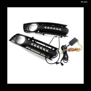 アウディ フロント フォグライト LED デイタイム ランニングライト グリル フォグライト フレーム車 A4 B6 2001-2005 8E0807681 8E0807682 A
