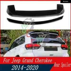 ジープ ABS プラスチックリアトランク スポイラーエクステンションリアミドルスポイラーリップウィング トリム グランドチェロキー 2014-2020