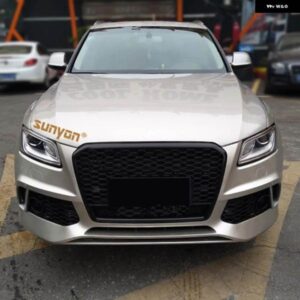 アウディ Q5 SQ5 SLINE 2013-2015 クワトロ ブラック レーシング グリル フロント バンパー スポーツ ハニカム メッシュ ガード RSQ5 ではありません