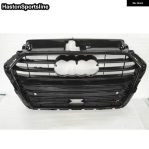 アウディ S3 ACC フロント レーシンググリル フード ガード グロスブラック A3 SLINE 8V 2017-2019