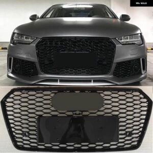 アウディ A7 RS7 レーシンググリル ABS フロントハニカムバンパー メッシュ ガード SLINE S7 2016-2018