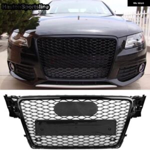 アウディ A4 B8 S4 S ライン フロント レーシング グリル ハニカム バンパー エンジン メッシュ ガード 2009-2012 ＊RS4ではありません
