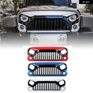 ジープ 青赤白 レーシンググリル フロントバンパー ガードグリッド ラングラー JK JKU ルビコンサハラスポーツ 2007-2017