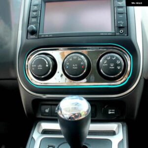 ジープ コンパスアクセサリー 2011-14 ABS クローム フロントエアコンスイッチ調整カバー トリム