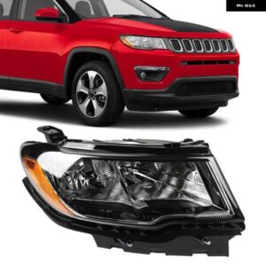 ジープ 車体部品ハロゲン キセノン ヘッドランプ ヘッドライト 55112706AE 55112707AE コンパスオレンジサイド 2017-2020