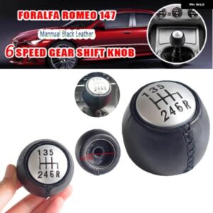 アルファロメオ 6速 マニュアル ギア シフトノブ ハンドボール GT 147 166 PUレザー