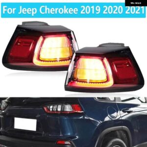 ジープ テールライト チェロキー 2019-21 車 LED リアブレーキ テールライト ランプ フォグランプ 68275959AF 68275960AF