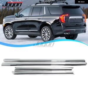シボレー GMC ユーコン タホ サバーバン 2021+ クローム 車 外装 サイドドアボディストリップガードフェンダー トリム