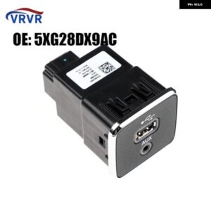 ジープ 5XG28DX9AC 車補助 AUX USB 充電ポート オーディオ インターフェイス チェロキー コンパス 2017-2021