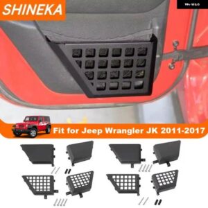 ジープ フロントリアドア 収納 ボックス オーガナイザー ネットホルダー ドアポケット ラングラー JK 2011-2017 インテリア アクセサリー