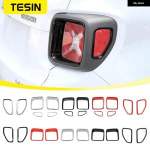 ジープ ABS リア テールライト ランプ 装飾 カバー トリム ステッカー RENEGADE 2016 アップ 外装 アクセサリーカー スタイリング
