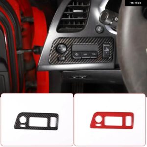 シボレー ABS カーボン コルベット C7 2014-2019 車コンバーチブルスイッチ ボタン フレーム カバー トリム ステッカー カーアク