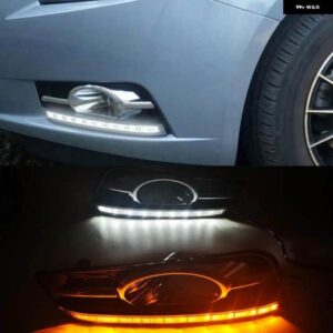 シボレー カー点滅 2個 クルーズ 2009-14 DRL デイタイム ランニングライト 黄色信号デイライト