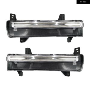 ジープ 1ペア 車 LED DRL コンパス 2017-20 デイタイム ランニングライト 黄色ウィンカーライト