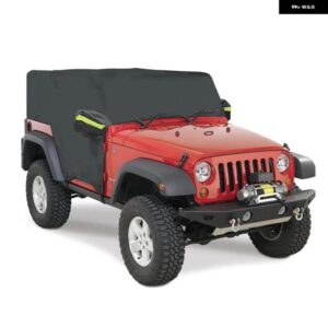 ジープ カバー 防水 日焼け止め 210D オックス フォード 服 ラングラー JK/JL 2007-2021 ハードトップ 2/4 ドア