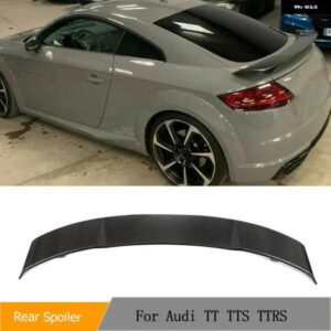 アウディ リア トランク スポイラー ブーツ ウィングスポイラー TT TTS TTRS クーペ 2015-2021 カーボンレーシングリアスポイラー ブーツ リップウィング