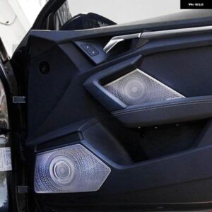 アウディ オーディオ スピーカー カバー ステッカー A3 2020 2021 カー オーディオ スピーカー ドアスピーカー カバー トリム インテリア アクセサリー