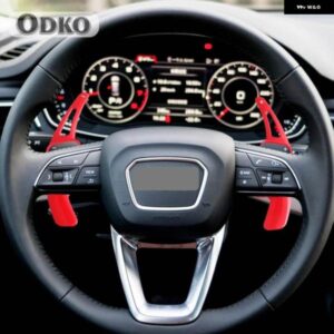アウディ 2PC ステアリングホイール シフト パドル シフト A3 S3 フェイスリフト A5 S5 A4 B9 Q7 2016-2017 TT TTS DSG シフト パッド 延長