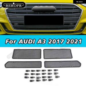 アウディ 車防虫ネット A3 2017 2021 ウォータータンクカバー レーシング グリッド ネットコンデンサーインナー アクセサリー