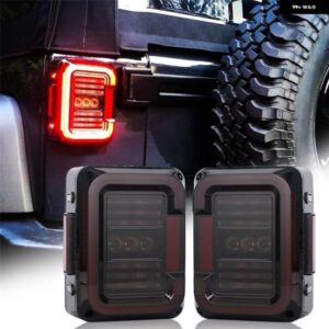 ジープ 12V LED リア テールライト ストップ信号車 トラック リアランプ LED ライト テールライト 2007 - 2018 ラングラー JK JKU