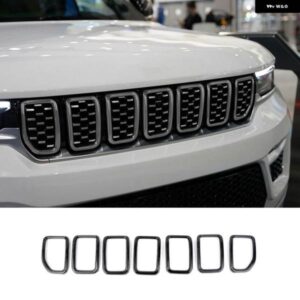 ジープ フロントグリル メッシュインサートグリル キット グランド チェロキー 2022 グランド チェロキー L 2021-2022 アクセサリー ABS カーボン