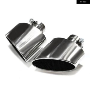 アウディ 楕円形マフラー A3 A4 A5 A6 A7 アップグレード RS3 RS4 RS5 RS6 ルック 304 ステンレス マフラー パイプ ノズル