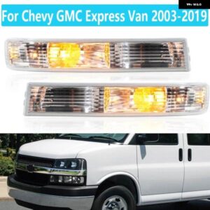 シボレー 1ペア フロント パーキング ライト GMC バン 1500 2500 2003 2004 2005-2019 ウィンカー方向ランプ G