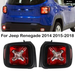 ジープ レネゲード 2014-18 LED リア バンパー テールライト リアブレーキライトテールランプ アセンブリ 51953119 51953120