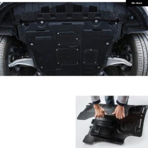 アウディ Q3 2017 2018 1.4T 2.0T アンダー エンジン ガード ボードスプラッシュシールド マッドガード 黒 MUDAPRON 底車マッドフェンダープレートカバー