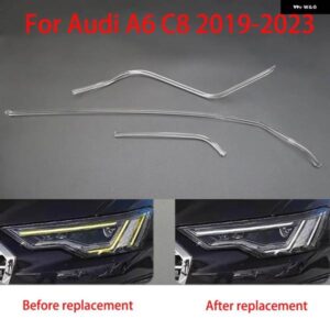 アウディ A6 C8 2019-2023 デイタイム ランニングライト 車 DRL ライトガイド チューブ ヘッドライト エンジェルアイズ ライトガイドストリップ