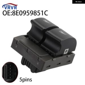 アウディ 8E0959851C パワーウィンドウマスタースイッチ ボタン A4 S4 2005-2008 R8 2007-2012 TT 2011-2014 RS4 2006-2008