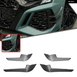 アウディ RS3 8Y 2021-2024 セダン 4ドアフロント バンパー サイド エアベント トリム カバー 車 フォグライト インテーク フレーム スポイラー スプリッタ