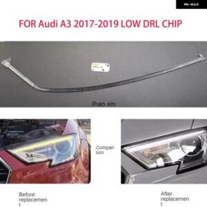 アウディ A3 低 2017-2019 ヘッドライト DRL ライトストリップ エンジェルアイズ チップ バラスト モジュール イルミネーション メンテナンス アクセサリー