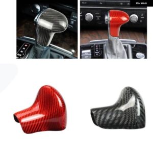 アウディ A スタイル A4L A5 Q5 ギア シフト ノブヘッド トリム カバー ステッカー カーボン
