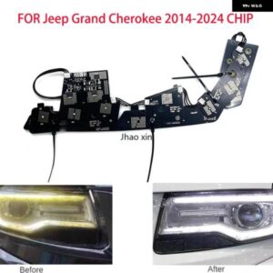 ジープ ホワイトライト グランド チェロキー 2014-2024 ヘッドライト DRL チップ バラスト 回路基板光源ボードチップ