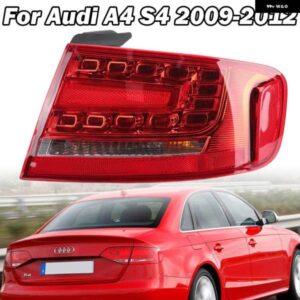 アウディ 外側左/右 LED テールライト A4 S4 セダン A4 2009-2012 LED リアライトブレーキランプ ウィンカーランプ