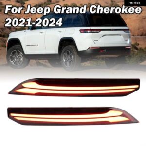 ジープ LED リア バンパー ランプ グランド チェロキー 2021-2024 ブレーキライト ウィンカーランプ バックアップ リフレクター ランプリア フォグランプ