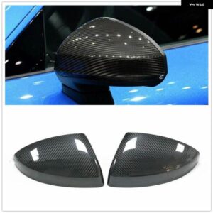アウディ MK3 R8 TT TTS 2015 + カーボンミラー カバー 非ランプ車 外装 リアビューキャップバックミラー リバースシェルケースアドオン