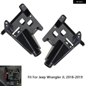 ジープ テールライト 取付ベース ABS インテリア リア スモーク LED テール ブレーキ ライト ホルダー ブラケット 左右 ラングラー JL 2018-2019