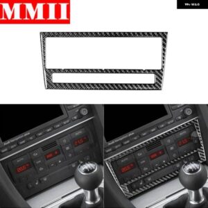 アウディ A4 S4 B7 2005 2006 2007 2008 カーエアコン コントロール パネル 装飾 カバー カーボン トリム ステッカー アクセサリー
