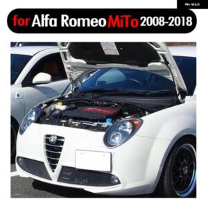 アルファロメオ MITO 2008-2018 フロント ボンネット フード ガスストラットカーボン スプリング ダンパー リフト サポート アブソーバー