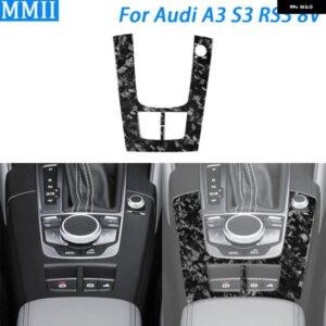 アウディ A3 S3 RS3 8V 2013-2019 カーボンセンター コンソール ギア シフト サラウンドカバー カー インテリア アクセサリー ステッカー