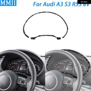 アウディ A3 S3 RS3 8V 2013-2019 カーボン ダッシュボード スピード メーター サラウンド パネル カバー カー インテリア アクセサリー ステッカー