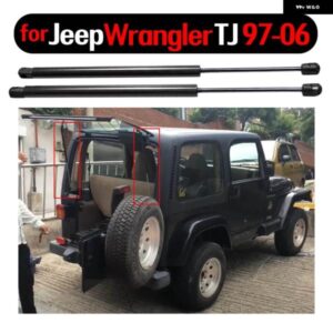 ジープ 2個 自動リアウィンドウガスストラットショックストラットリフト サポート ラングラー TJシリーズ 1997-2006 645MM リア左右