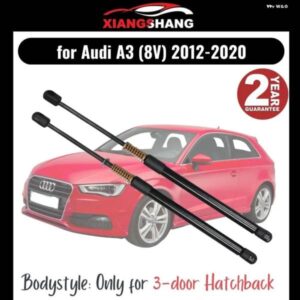 アウディ 2個 リアテールゲート ダンパー A3 8V 3 ドア ハッチバック 2012-2020 スプリング トランク ブーツ ガスストラットリフト サポート 付き