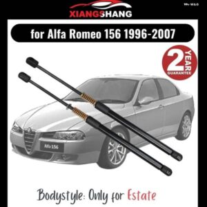 アルファロメオ 2個 リアテールゲート ダンパー 156 エステート タイプ 932 1996-2007 スプリング トランク ブーツ ガスストラットリフト サポート 付き