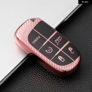 ジープ 3 5 ボタン キーケースカバー RENEGADE コンパスグランドチェロキー クライスラー 300C ラングラー ダッジ キーホルダー - pik5