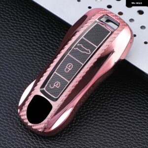TPU 車リモートキーケースカバー ポルシェ マカン ボブスター パナメーラ カーマン カイエン 718 971 911 9YA 970 981 996 92A 2017 - pik
