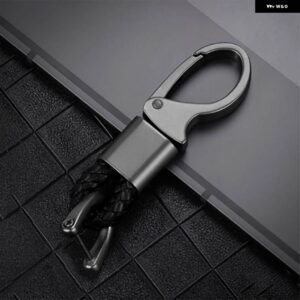 光沢カーボン ABS キーフォブケースカバー フィアット 500 パンダプントブラボーキーシェル - black rope